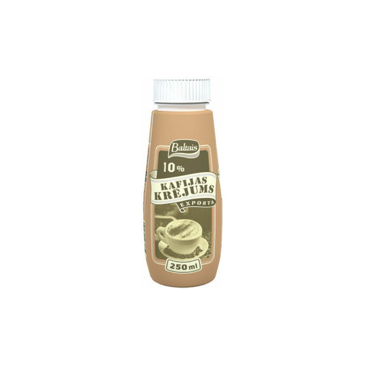 Kafijas krējums Exporta 10% 250ml, Baltais