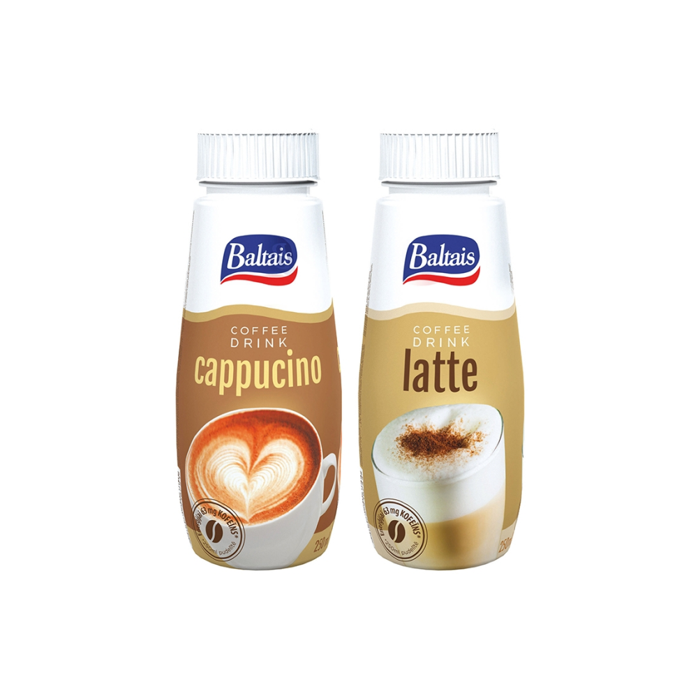 Baltais kafijas dzēriens Cappuccino 250ml