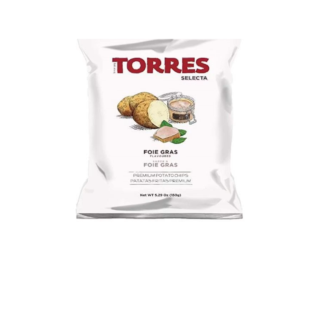 Kartupeļu čipsi TORRES Fuagra garša, 150g