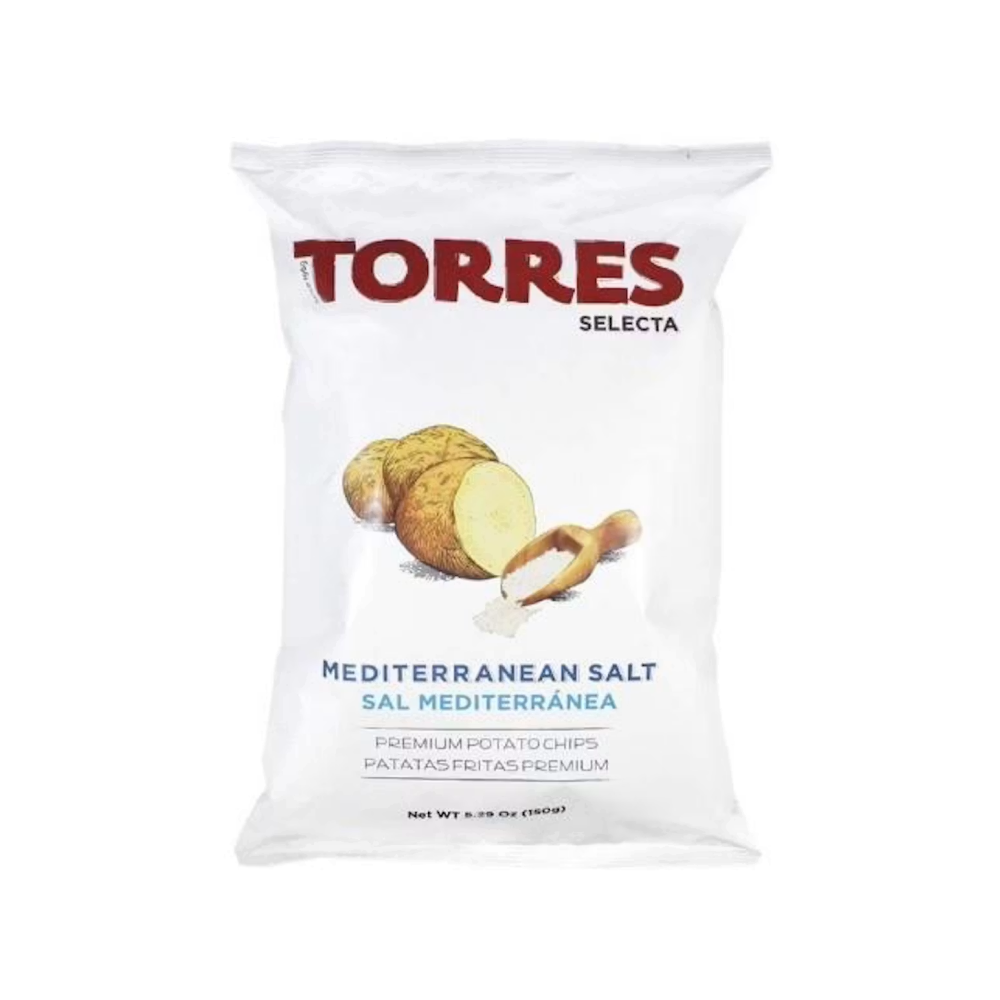 Kartupeļu čipsi TORRES, ar jūras sāli, 150g