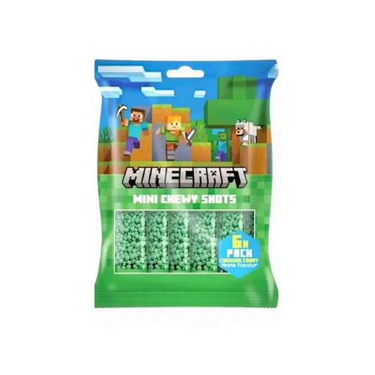 Candy- Minecraft mini chewy shots, Apple flavor, 90g
