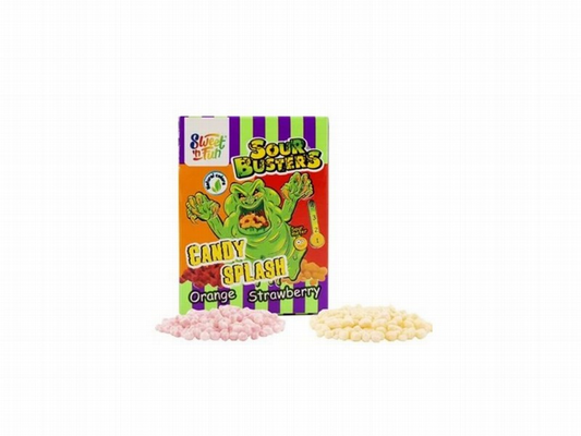 Candy- Sweet'n Fun Sour Busters Splash Orange/Strawberry, Lemon/Cola, 45g