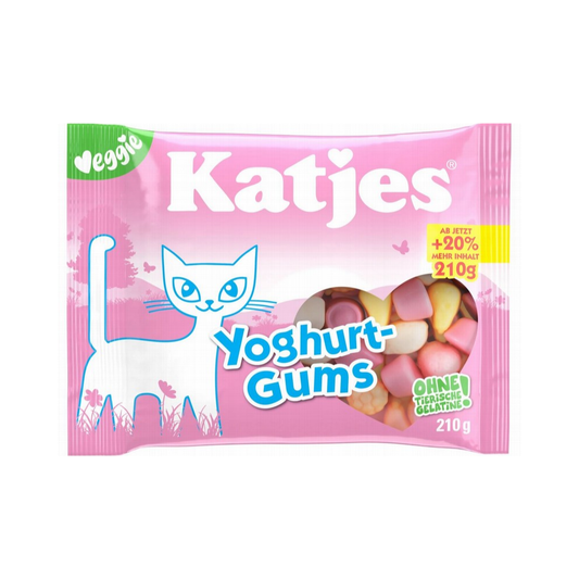 Košļ.konfektes KATJES Yoghurt-Gums, 210g